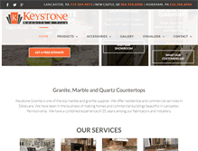 Tablet Screenshot of keystone-granite.com